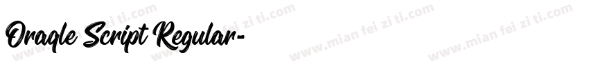 Oraqle Script Regular字体转换